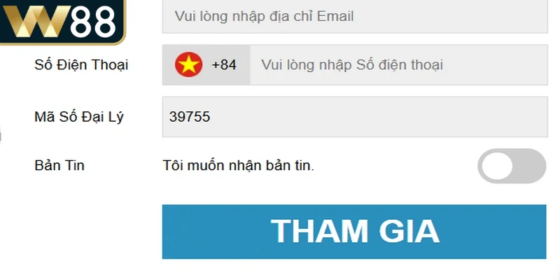 Các lỗi khi đăng ký W88 liên quan đến tên đăng nhập, mật khẩu