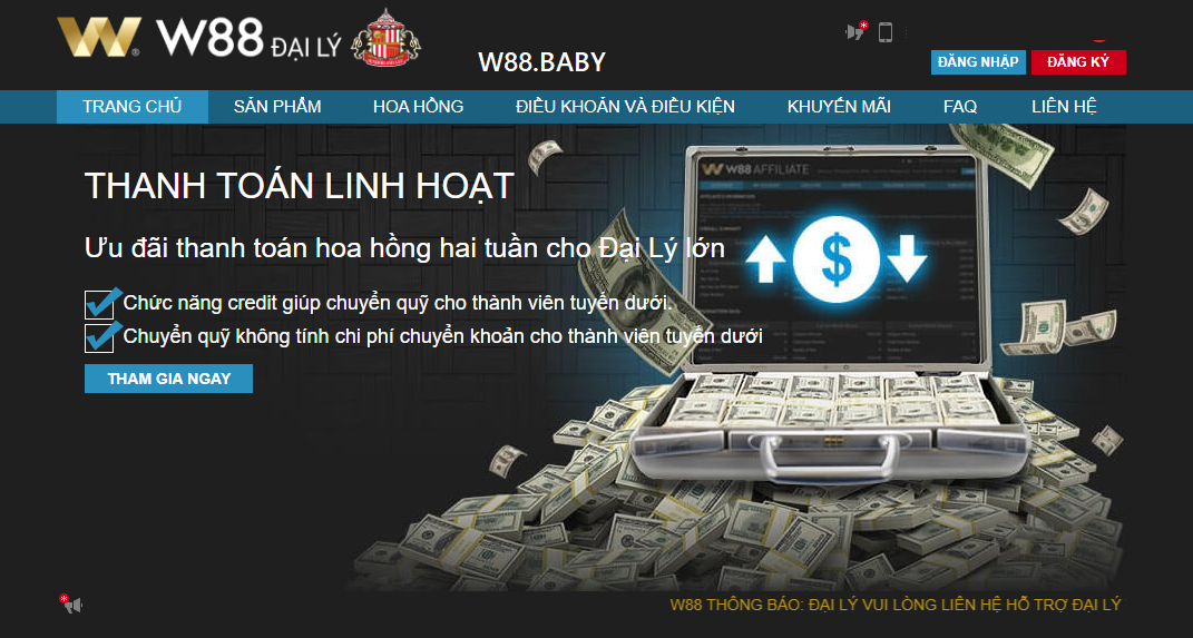 Mô hình đại lý W88