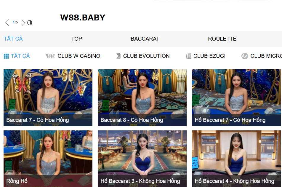 Sòng bài 5 sao w88